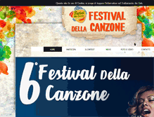 Tablet Screenshot of festivaldellacanzone.it